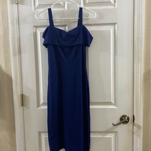 Women blue dress